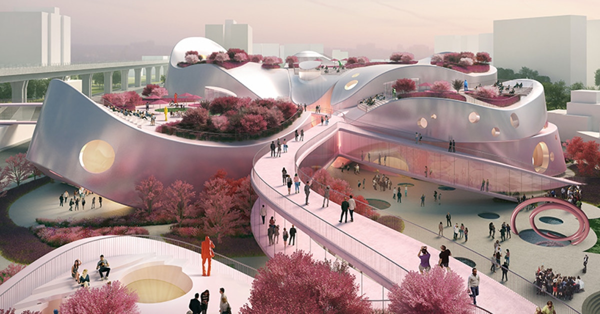 MVRDV's Pink-Hued Project for the Taoyuan Museum of Art