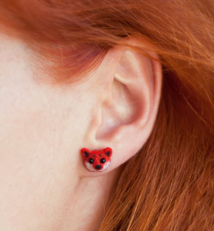 Animal Accessories Fox Earrings