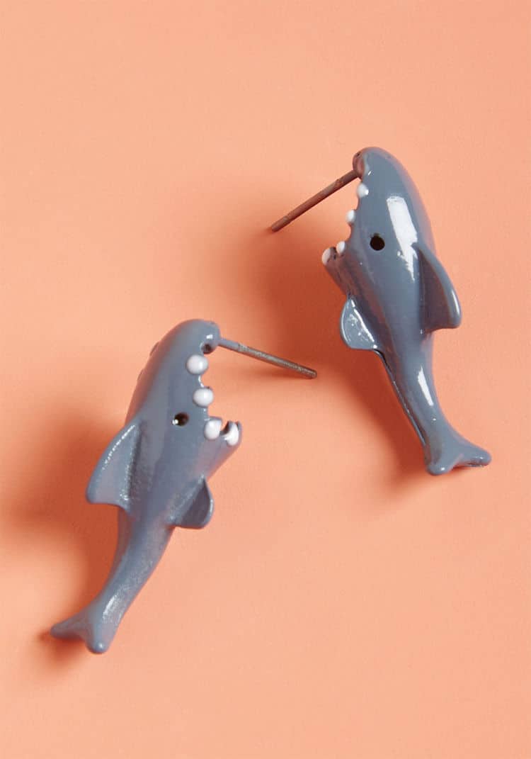 Animal Accessories Shark Earrings