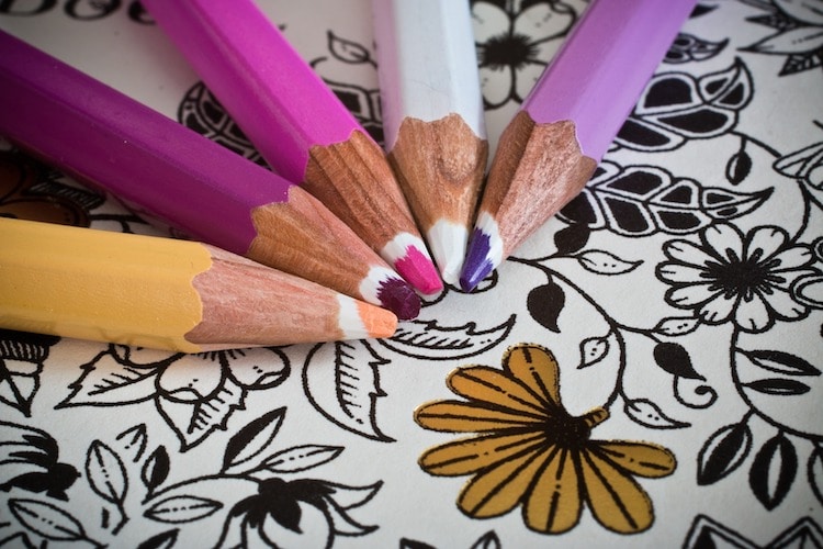 Coloring Book & 6-Color Pencil Set - Personalization Available