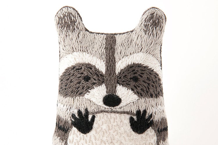 Embroidery Supplies DIY Embroidery Kits Raccoon Doll