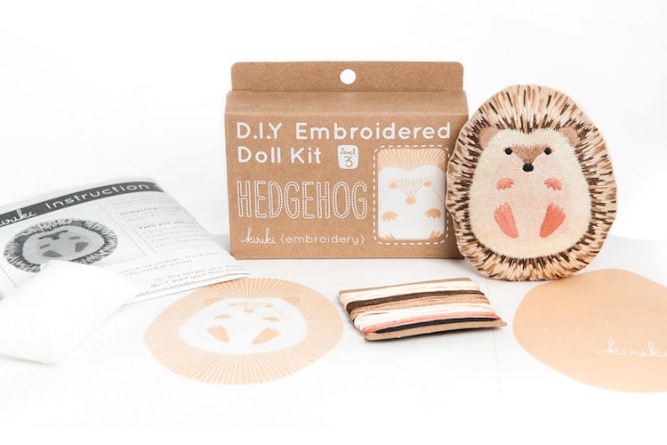 Embroidery Supplies DIY Embroidery Kits Hedgehog Doll