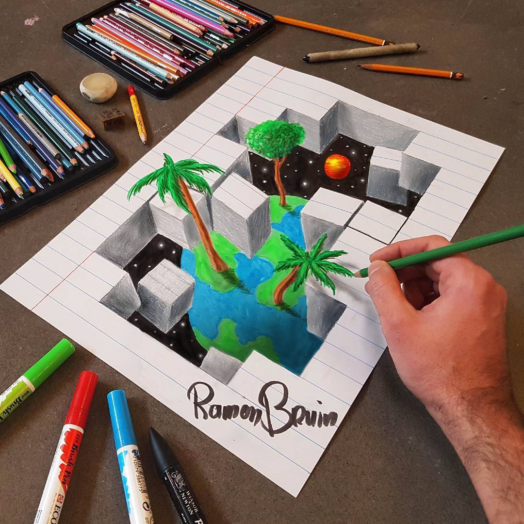 Anamorphic Art by Ramon Bruin