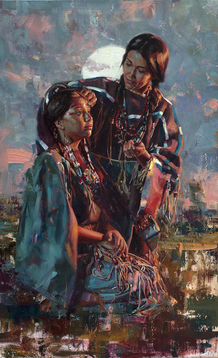 Native American Portraits Native American Dress Jeremy Winborg Art