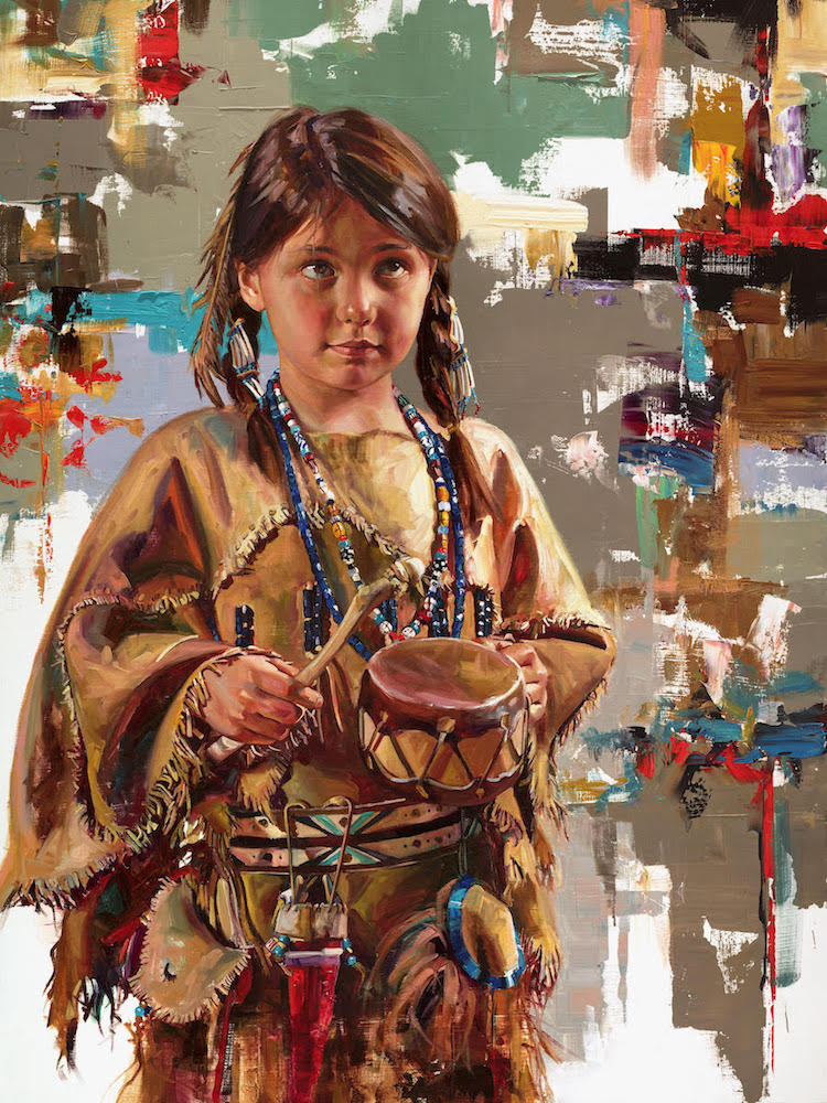 Native American Portraits Native American Dress Jeremy Winborg Art