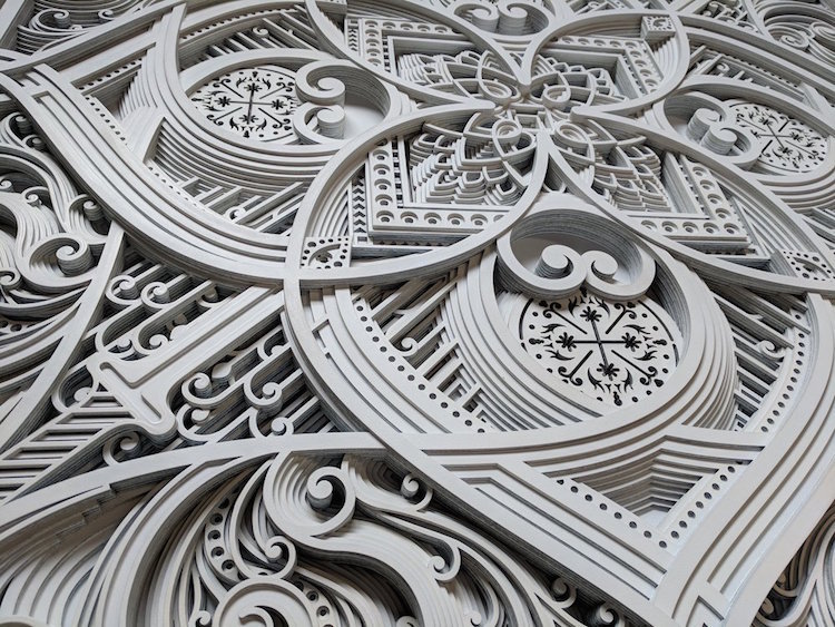 Laser-Cut Wood Wall Art by Gabriel Schama