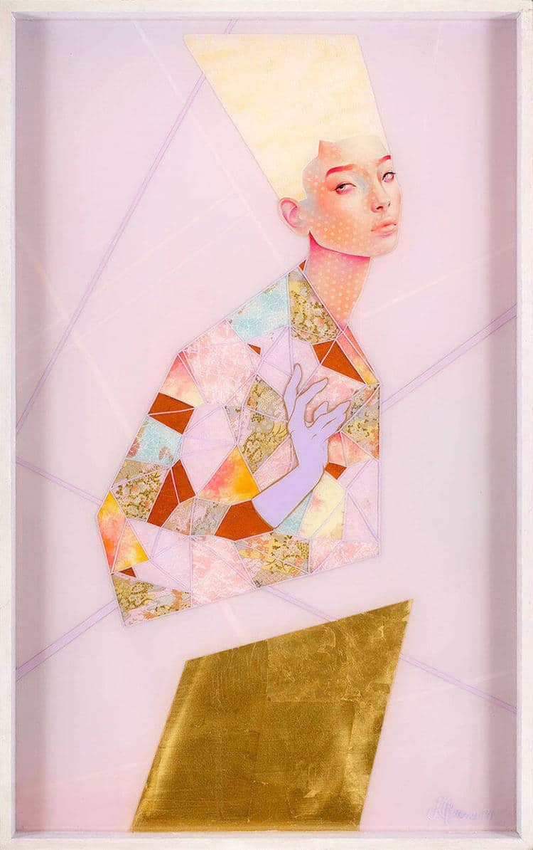 Mixed Media Paintings Japanese Contemporary Art Lauren Brevner