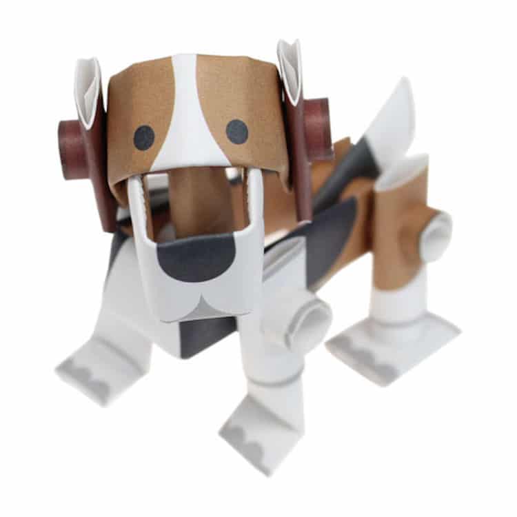 Magnote Paper Dog Doll Paper Toy Piperoid