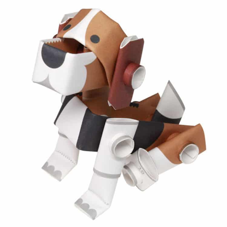 Magnote Paper Dog Doll Paper Toy Piperoid