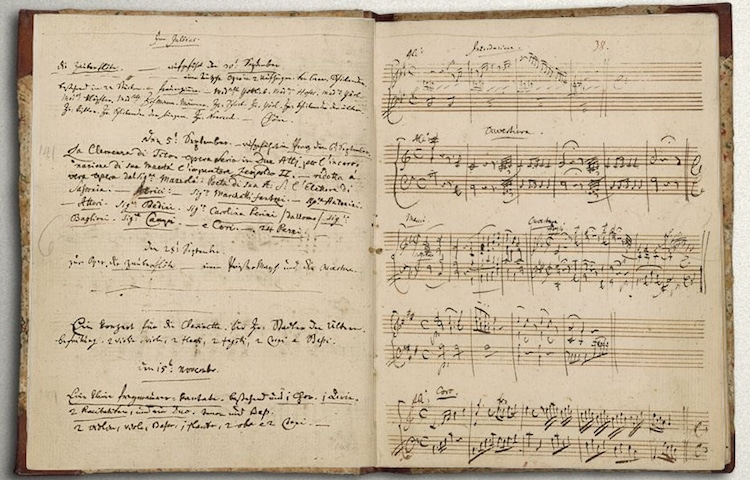 Mozart Manuscript Mozart Compositions British Library Free Online Books Resources