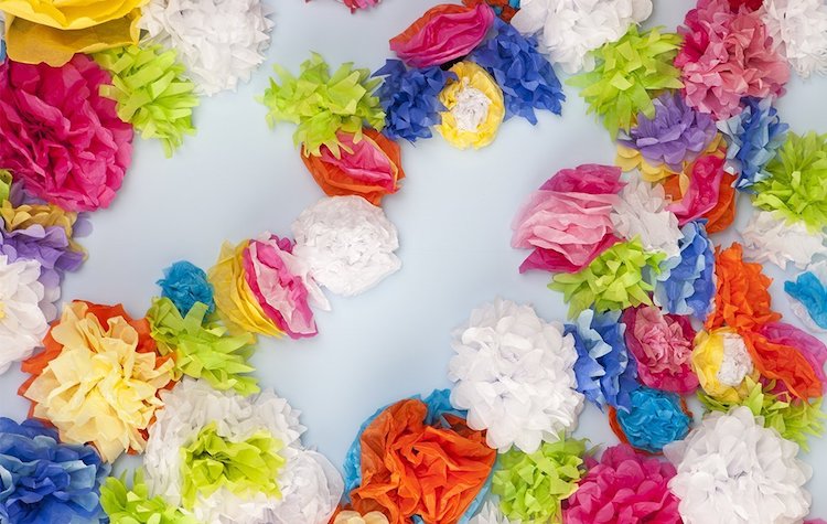 Flores de papel DIY