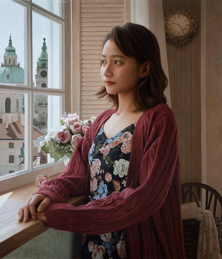 Photorealistic Painting Portraits by Yasutomo Oka