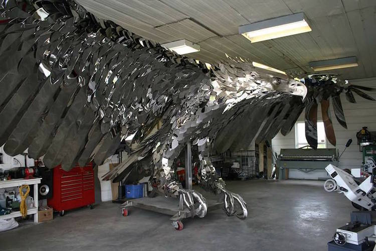 Stainless Steel Fantasy Art Sculptures by Kevin Stone