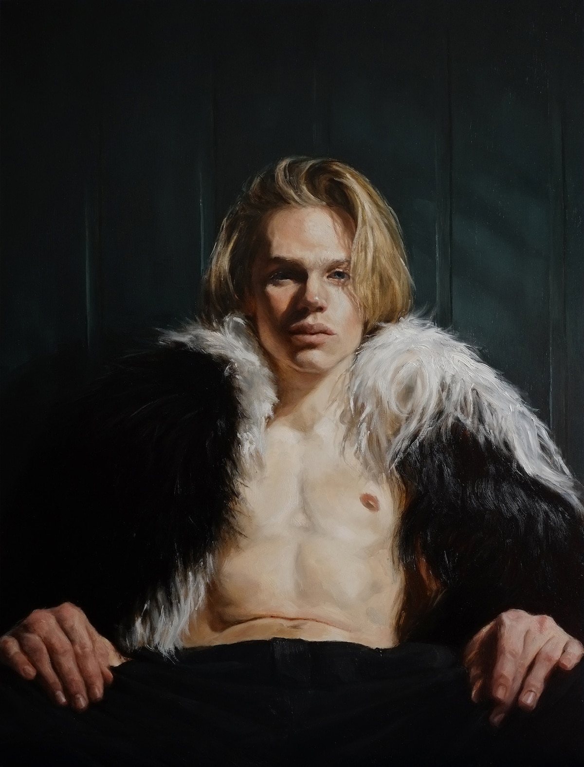 Male Figurative Painting by Alessandro Tomassetti