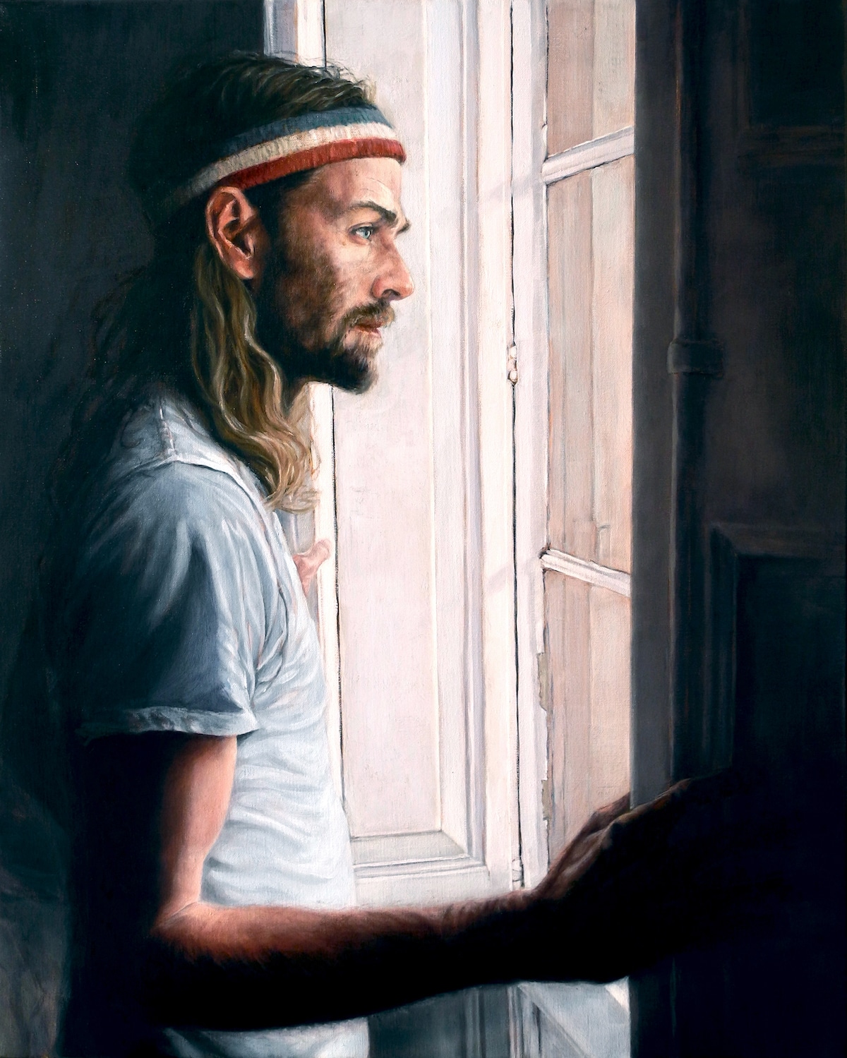 Male Figurative Painting by Alessandro Tomassetti