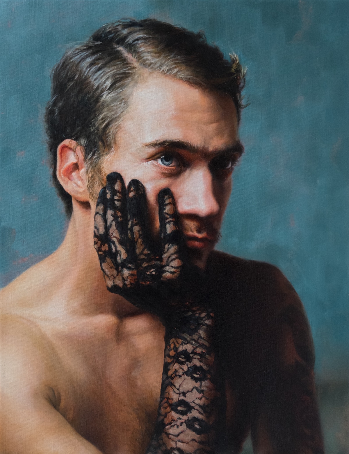 Male Figurative Painting by Alessandro Tomassetti