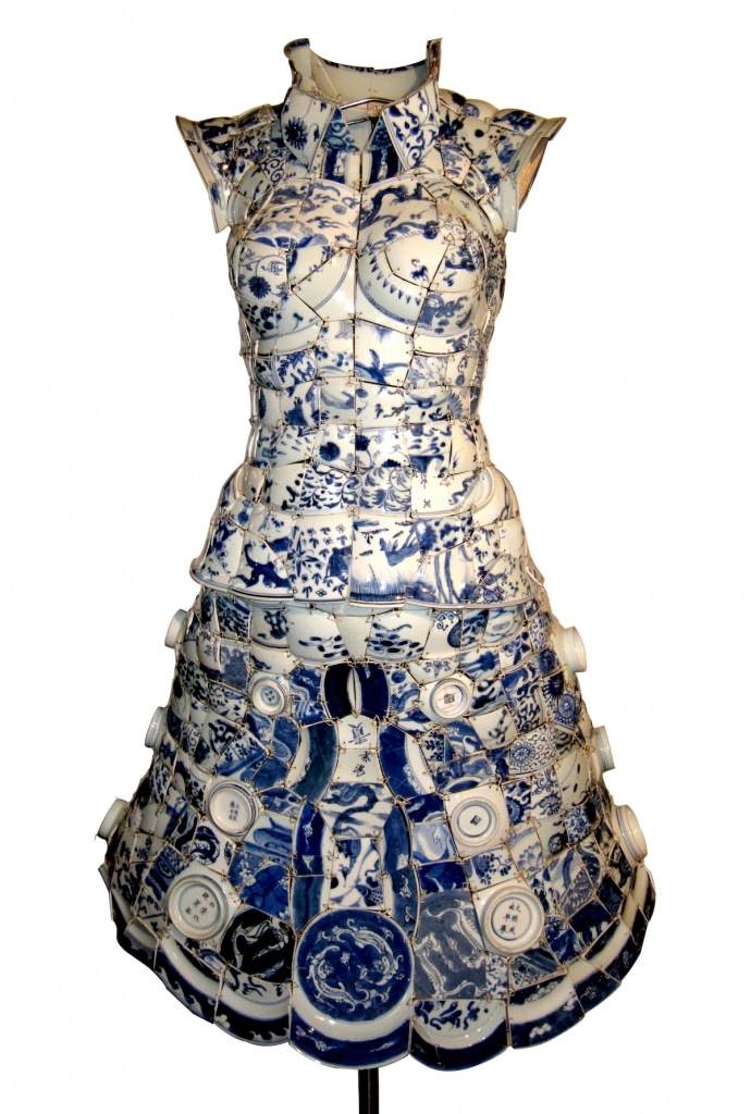 Artist Uses Hundreds Of Shards Of Chinese Porcelain To Create Wearable
