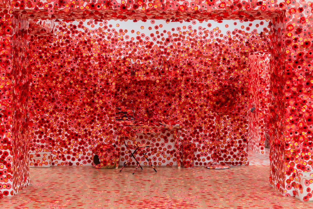 Flower Obsession Obliteration Room by Yayoi Kusama
