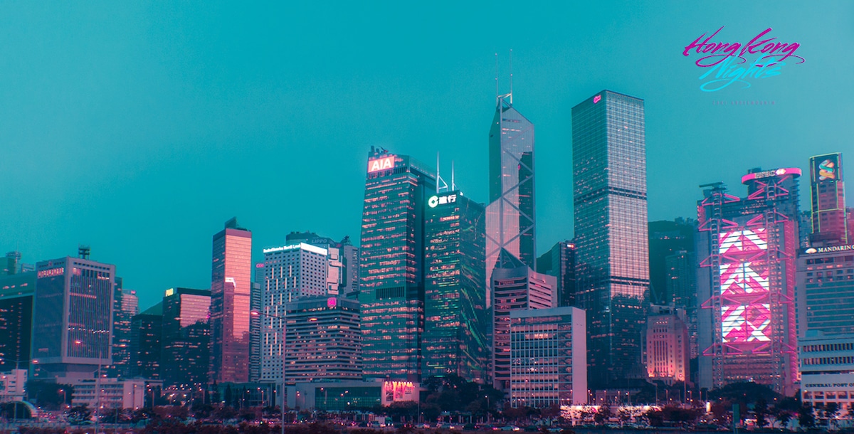 Hong Kong Skyline at Night