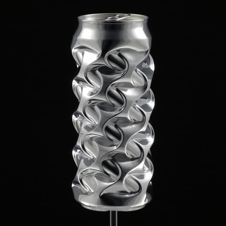 Aluminium Can Recycled Metal Art by Noah Deledda