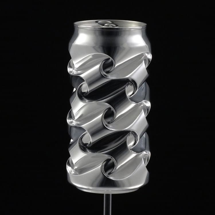 Aluminium Can Recycled Metal Art by Noah Deledda