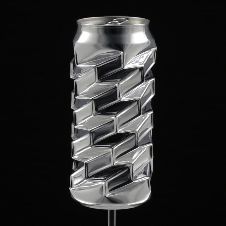 Aluminium Can Recycled Metal Art by Noah Deledda