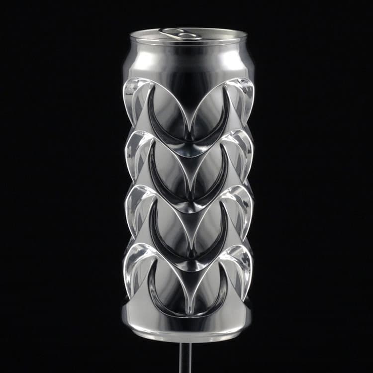 Aluminium Can Recycled Metal Art by Noah Deledda