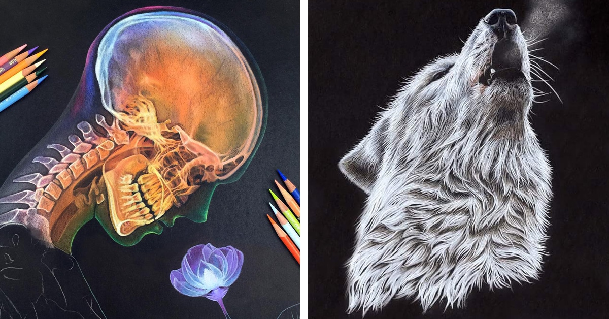 Art in Reverse: Challenge Yourself by Drawing on Black Paper