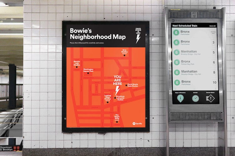 David Bowie is Exhibition Subway Takeover