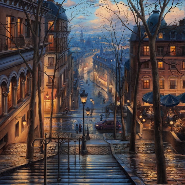 Light of Paris Paintings Evgeny Lushpin