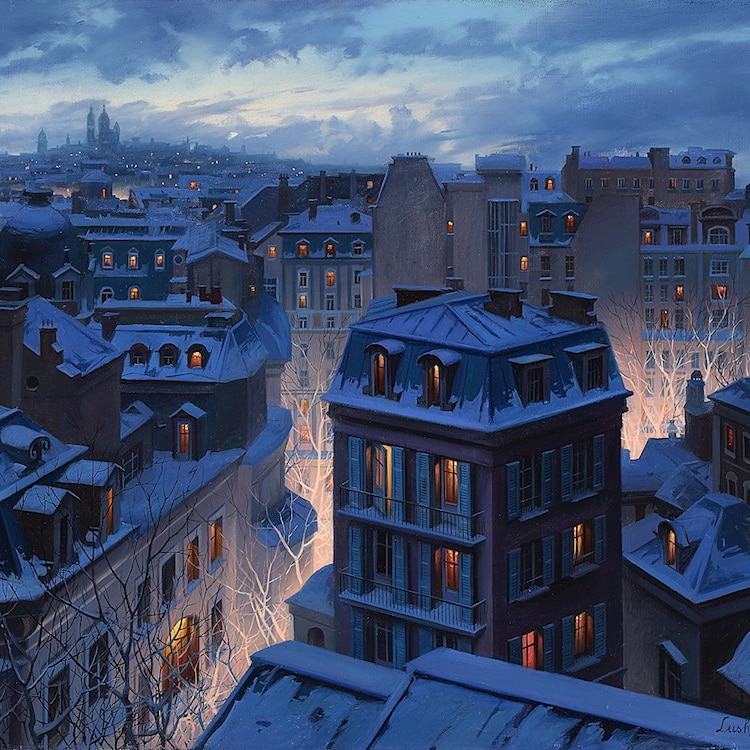 Light of Paris Paintings Evgeny Lushpin