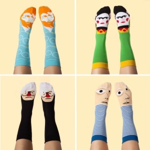 Famous Artist Socks Put a Pun-ny Spin on Novetly Footwear