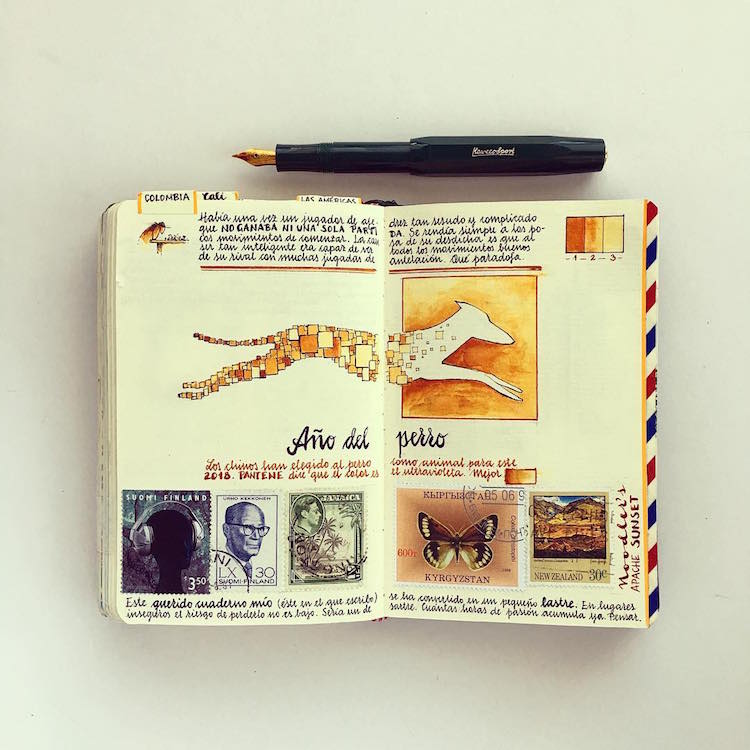 Artist Fills Traveler's Notebook With Intimate Visual Diary