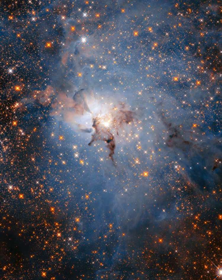 Infrared view of the Lagoon Nebula