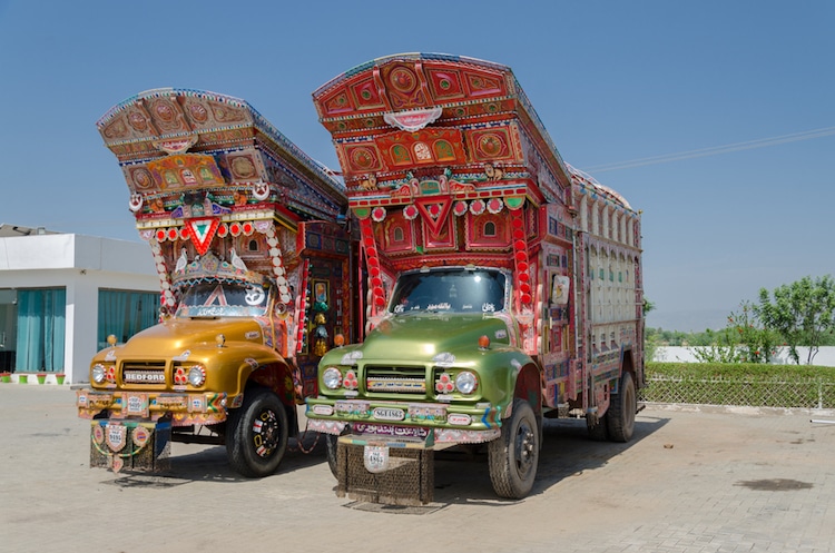 South Asia Painted Trucks