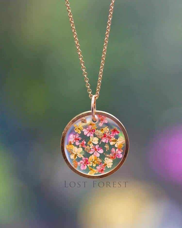 Lost Forest Plant Jewelry Resin Jewelry Flower Jewelry