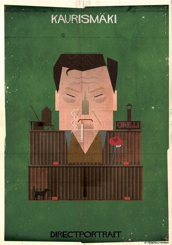 Famous Movie Directors Digital Illustration by Federico Babina