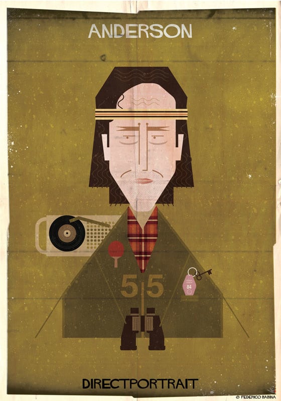 Famous Movie Directors Digital Illustration by Federico Babina