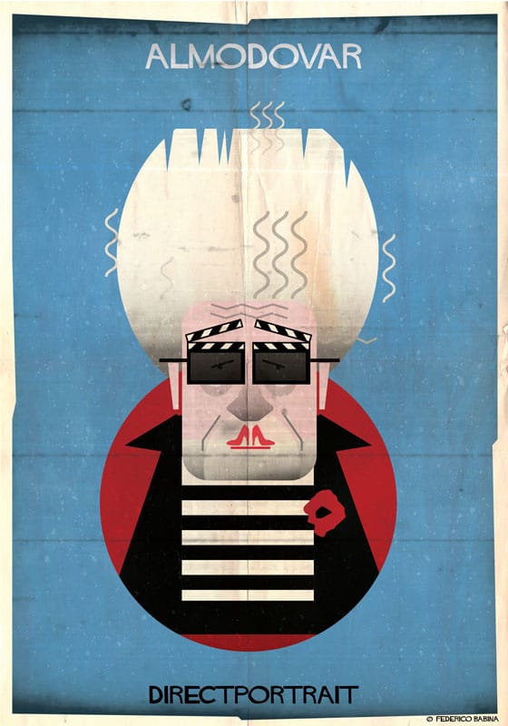 Famous Movie Directors Digital Illustration by Federico Babina