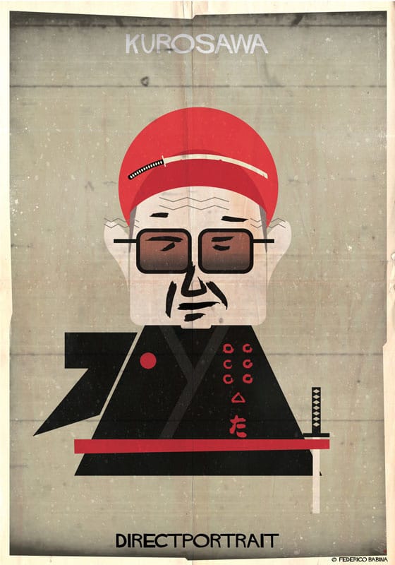 Famous Movie Directors Digital Illustration by Federico Babina