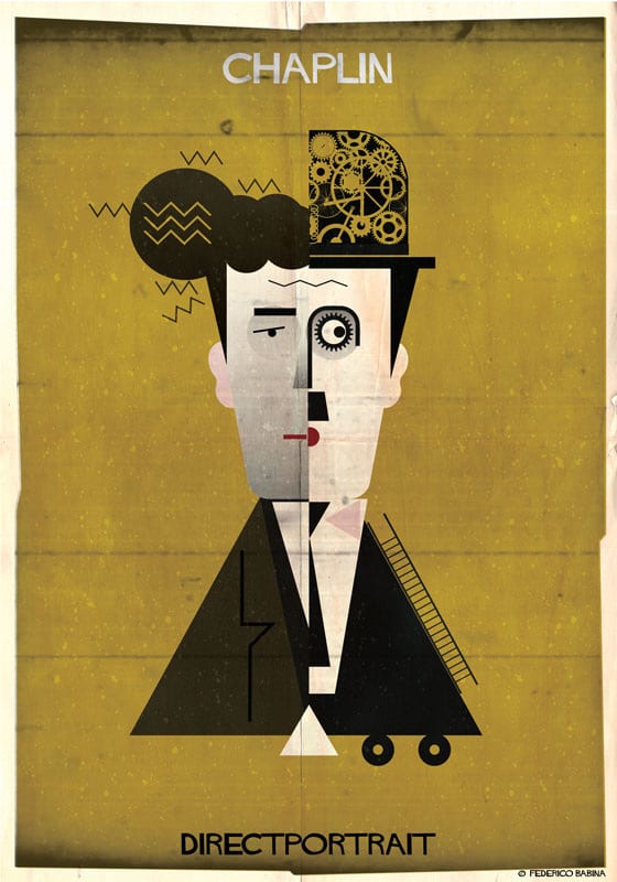 Famous Movie Directors Digital Illustration by Federico Babina