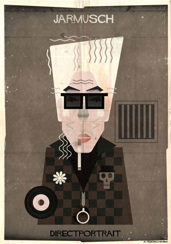 Famous Movie Directors Digital Illustration by Federico Babina