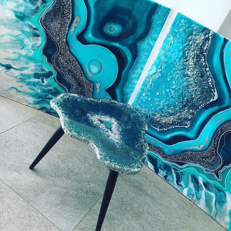 Geode Table Geode Coffee Table Resin Table