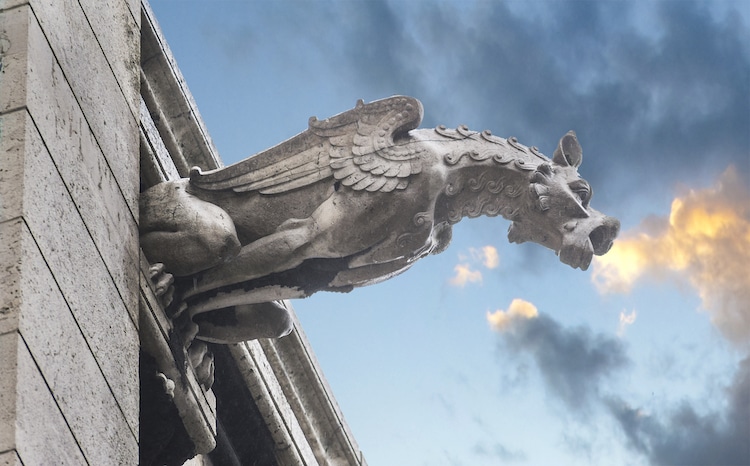 Gargoyle on Notre Dame Cathedral