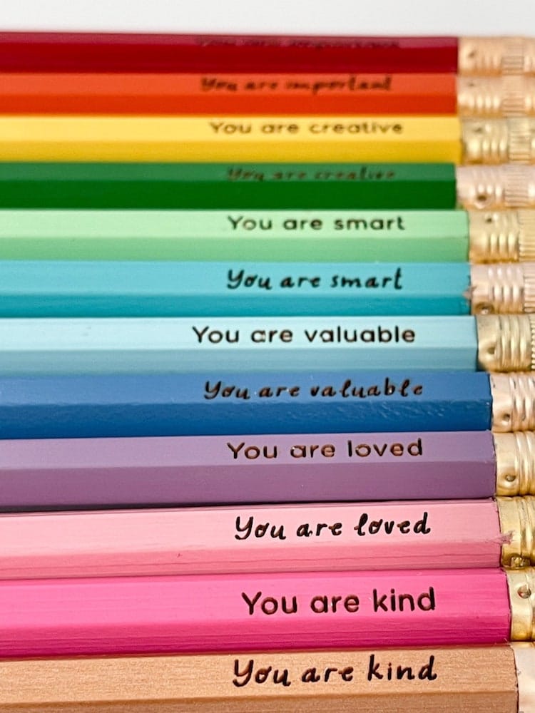 Positive Affirmation Pencils