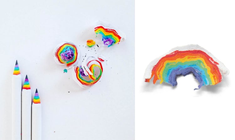 Rainbow Pencils Will Let You Make A Rainbow Whenever You Sharpen Them