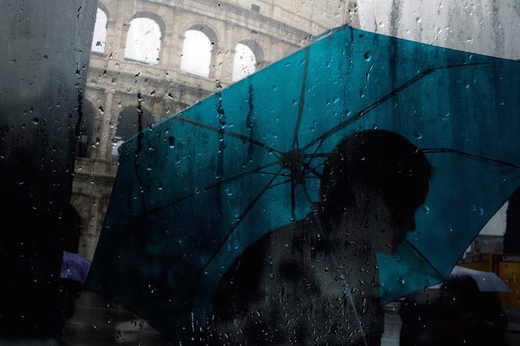 Fine Art Photography Raindrop Blues by Alessio Trerotoli