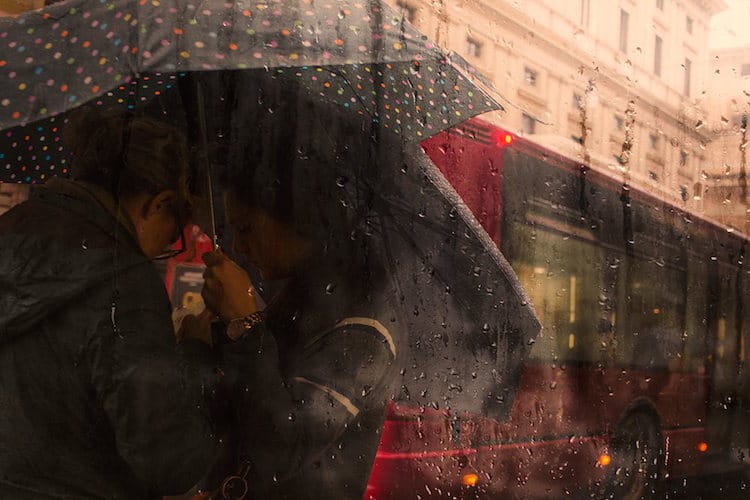 Fine Art Photography Raindrop Blues by Alessio Trerotoli