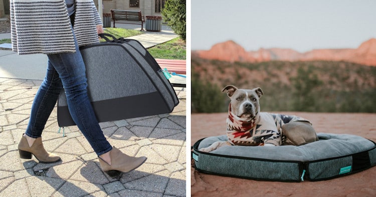 Ingenious Portable Dog Bed Doubles as a Durable Dog Suitcase