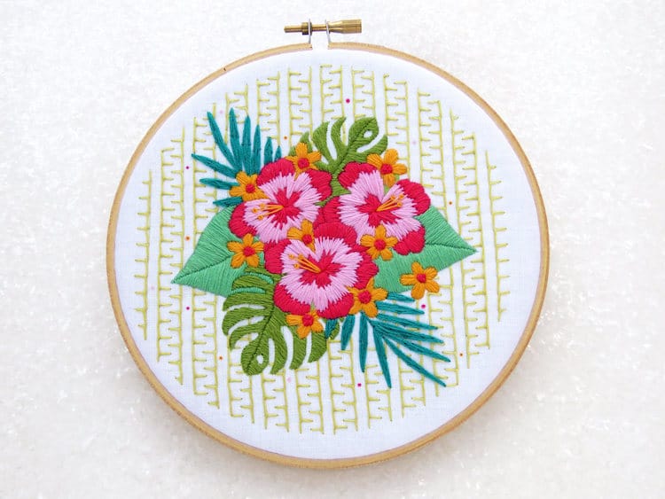 Stamped Embroidery Kits Are a Perfect Way to Celebrate Summer